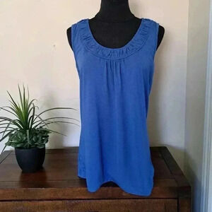 Reitmans Royal Blue Scoop Neck Tank Top Size  Medium